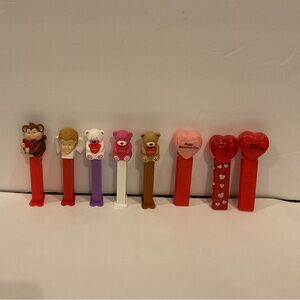 Valentines Pez Dispenser Lot of Eight